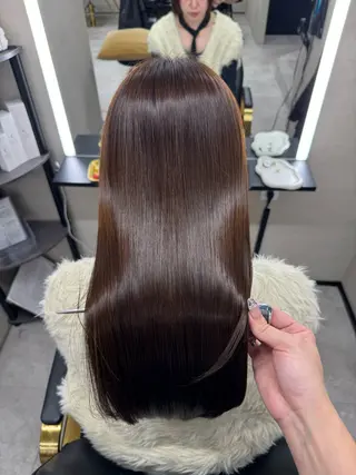 セミロング 髪質改善サロン 南船場　みおのヘアスタイル