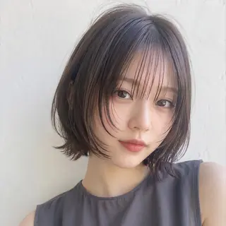 ショート 庭木華瑠🐾ボブ🧡 透明感カラー✨のヘアスタイル