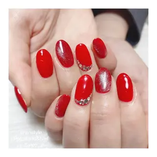 ミディアム ネイル 🐾enen style 🐾のネイルデザイン