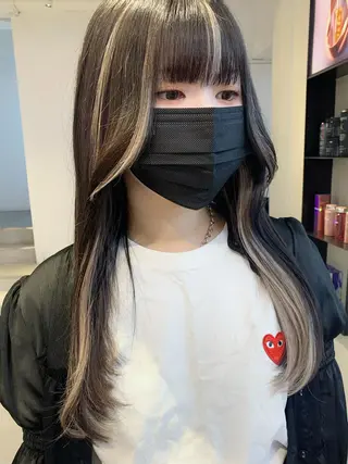 ロング カラー Kureha/ネイル トレンドヘアのマツエク・マツパデザイン