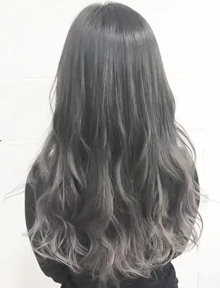 セミロング カラー パーマ 笑顔100点で接客／ TATEのマツエク・マツパデザイン