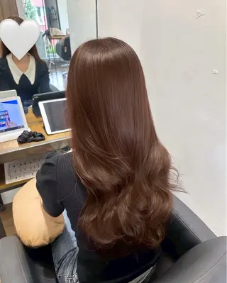 ロング 加藤 杏のヘアスタイル