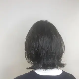 ミディアム カラー 似合わせ/前髪カット /店長 村上直也のヘアスタイル