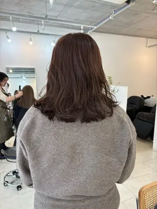 ミディアム カラー eri kinjoのヘアスタイル