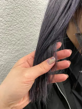 ミディアム カラー 渋谷 留菜のヘアスタイル