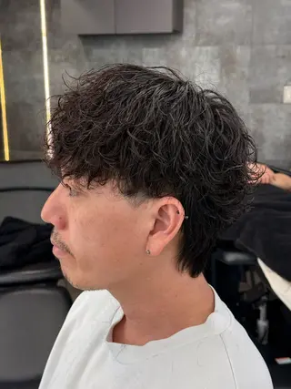 ミディアム パーマ メンズ メンズ特化美容師/ 四辻 凱斗のヘアスタイル