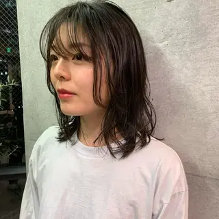 ミディアム 似合わせヘア✔️ 店長 オオキアキヒロのヘアスタイル