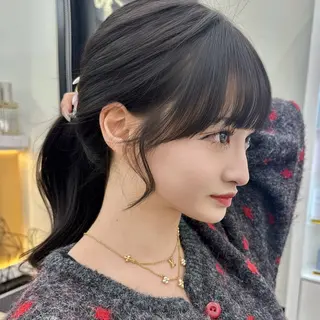ロング 本田 奈穂美のヘアスタイル