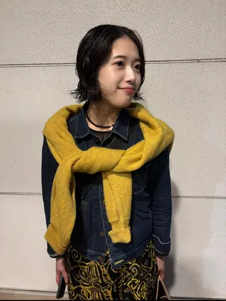 ショート パーマ 安藤楓華 fuka andoのヘアスタイル
