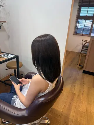 ミディアム カラー PERK🪽⋆.* sakiのヘアスタイル