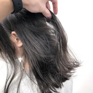 ミディアム カラー 🤍💕ブリーチカラ ーAyaka💕🤍のヘアスタイル
