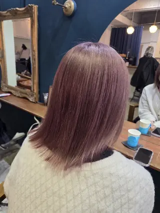 カラー 翔斗ブリーチなし🫧 で叶う透明感カラーのヘアスタイル