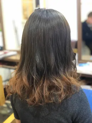 ロング カラー 【艶髪×韓国風】 毛流れ職人 RYOのヘアスタイル