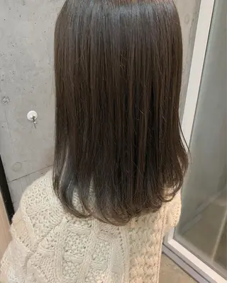 セミロング カラー マンツーマン×半個室 まちだきょうすけのヘアスタイル
