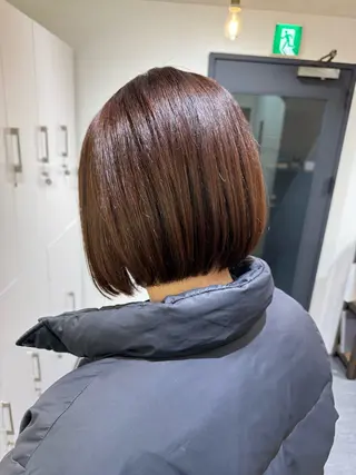 ショート 赤み無し柔らかカラー 【梅田】madokaのヘアスタイル