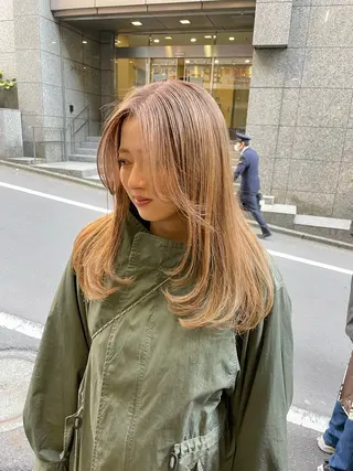 セミロング ウルフカット/ボブ りなのヘアスタイル