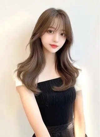 ミディアム 韓国風/髪質改善/ ナガヤアキラのヘアスタイル
