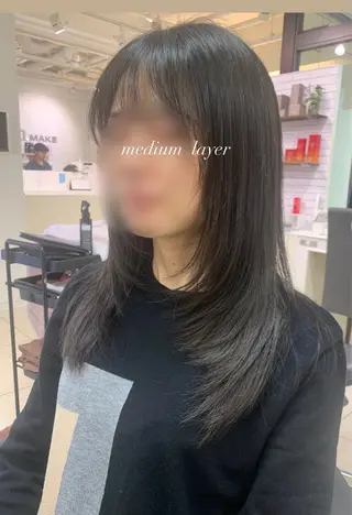 セミロング 【艶髪特化】 🌟yumano🌟のヘアスタイル