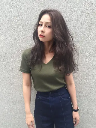 ショート ミディアム セミロング ロング カラー Teramura Kaoriのヘアスタイル