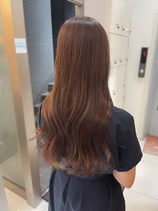 ロング mao♡ベージュ/ 似合わせカットのヘアスタイル