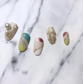 ネイル ネイルルームリッカ 𝐦𝐚𝐲𝐮のネイルデザイン