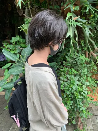 ショート レイヤーカット 鈴木駿介のヘアスタイル