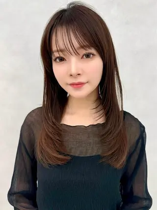 ロング カラー ヘアアレンジ ✨レイヤー/ 透明感カラー✨冨永剛のヘアスタイル