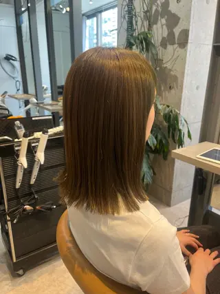 ミディアム カラー うしだ かおるのヘアスタイル