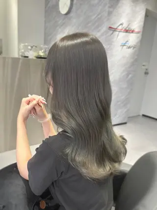 ロング カラー 心斎橋/ブリーチなし 髪質改善/レイヤーのヘアスタイル