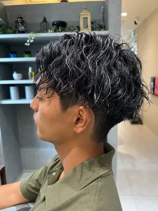 ショート パーマ メンズ 北千住メンズ特化👑 添田好恵のヘアスタイル