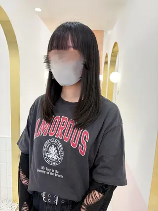 セミロング 福与 美和のヘアスタイル