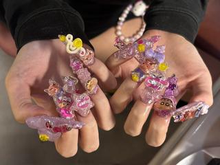 ネイル 渋谷T&B ロング ネイル/ユキ🤎のネイルデザイン