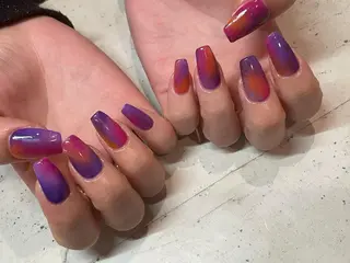 ネイル 韓国/ワンホン/長さ 出しつけ放題🎀のネイルデザイン