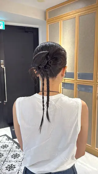 ロング カラー ヘアアレンジ 艶髪/ボブモデル 募集🫧Terukaのヘアスタイル