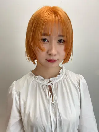 ショート カラー オカモト ミユウのヘアスタイル