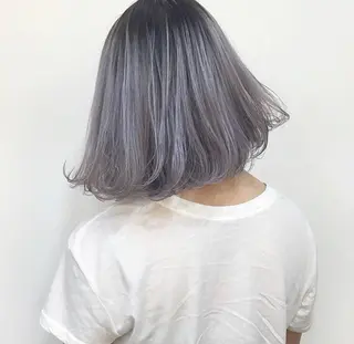 ショート カラー ヘアアレンジ 銀座/ハイトーン/ hayaka 🖤のヘアスタイル