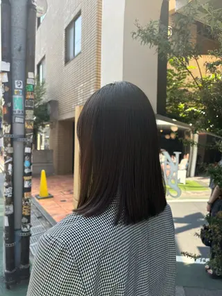ミディアム 髪質改善ストレート/ 透明感カラー🥣🤍のヘアスタイル