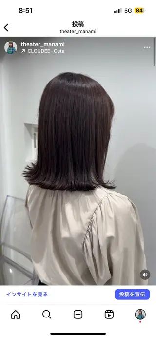 カラー 透明感ベージュ🤎 manami👒🌿のヘアスタイル