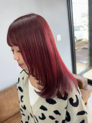 セミロング カラー 🌿佐山 絵梨佳🌿 Recharme新保のヘアスタイル