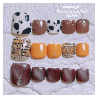 ミディアム ネイル 🐾enen style 🐾のネイルデザイン