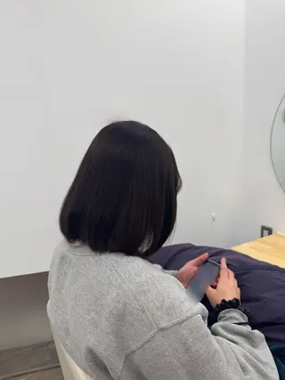 ミディアム カラー 松本 桜のヘアスタイル