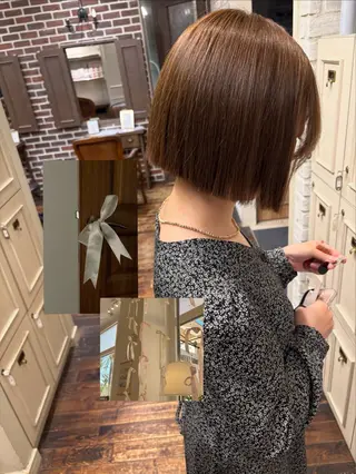 ショート 【美ボブ.艶カラー. 梅田茶屋町】midoのヘアスタイル