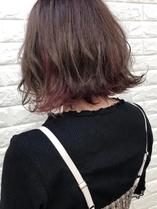 ミディアム カラー famille ファミーユのヘアスタイル