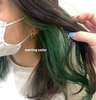 セミロング カラー ブリーチなしWカラー ／レイヤー🎀マリノのヘアスタイル