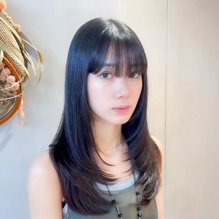 ロング カラー 縮毛矯正/レイヤー 髪質改善/ともきのヘアスタイル