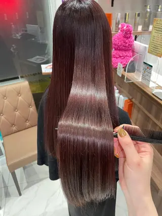 セミロング カラー パーマ midori osawaのヘアスタイル