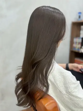 ロング カラー 縮毛矯正&髪質改善 ⭐️OGUのヘアスタイル