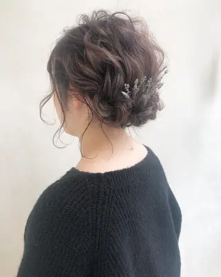 ミディアム カラー ヘアアレンジ nakahara madokaのヘアスタイル