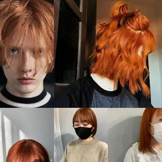 カラー ボブパーマコテ巻き風 パーマNo1深江秀平のヘアスタイル