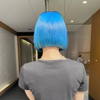ミディアム カラー 堺 鳳 ママ美容師 yukariのヘアスタイル